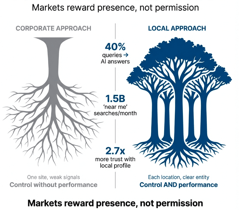 Why Your Franchise's Corporate Website Is Losing You Local Business